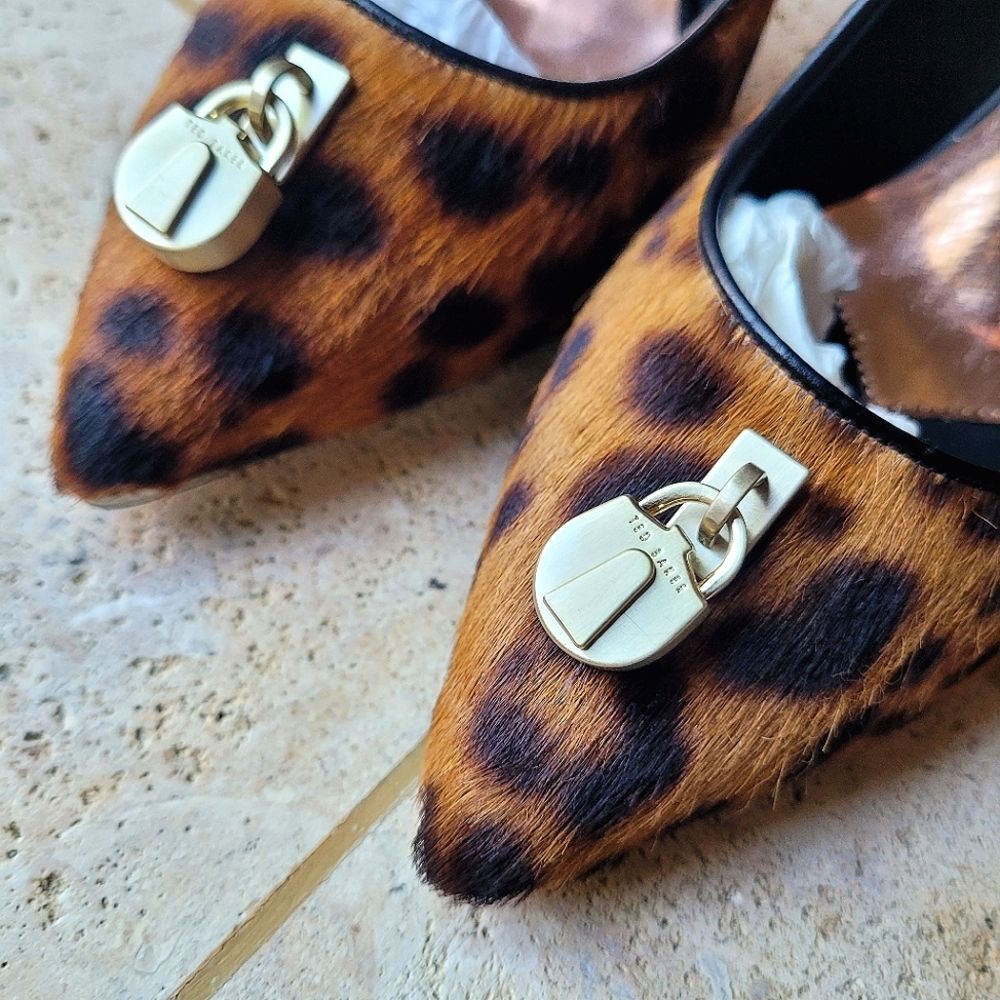 NEW TED BAKER LEOPARD PUMPS EU37